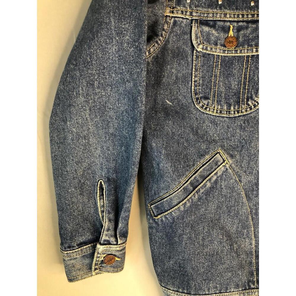 Vintage Jean St Tropez Denim Jacket 70s Women’s Size M Studded Embellishments - Picture 6 of 11
